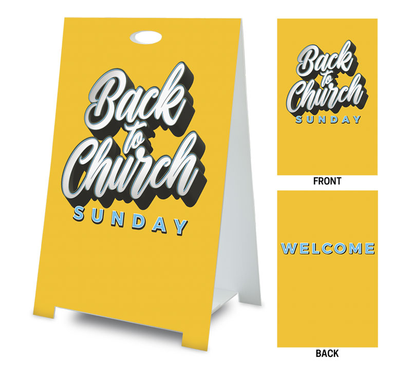 Banners, Back To Church Sunday, Back to Church Sunday Celebration, 2' x 3'