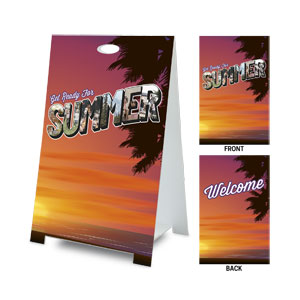 Summer Postcard Coroplast A-Frame
