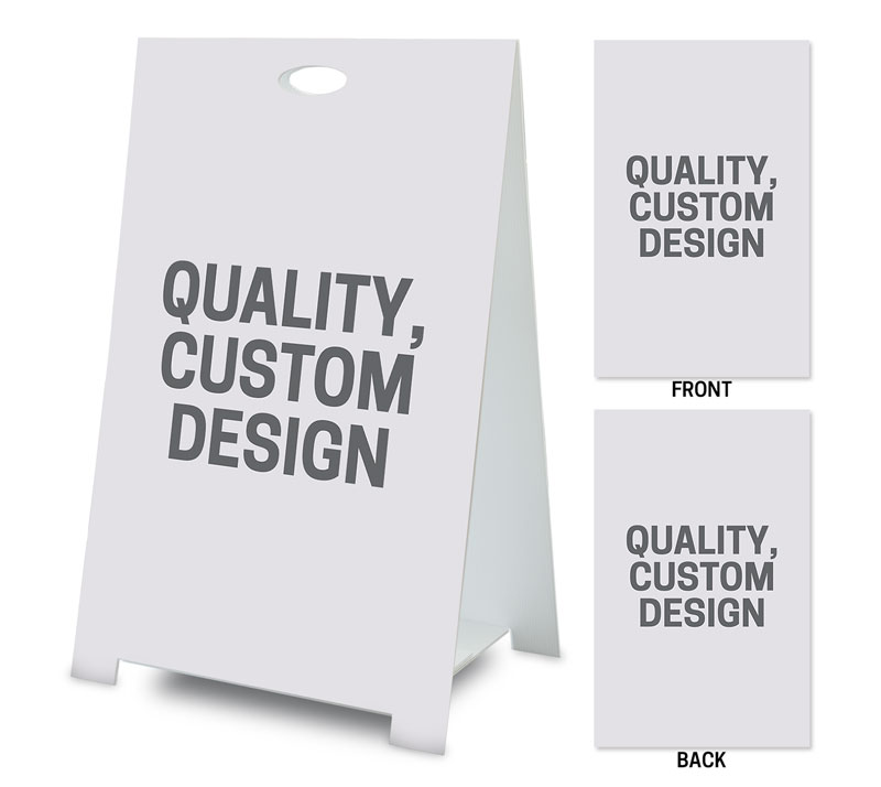 Banners, Coroplast A Frame: Full Custom, 2' x 3'
