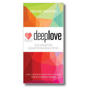 Deep Love Color 11" x 5.5" Oversized Postcards