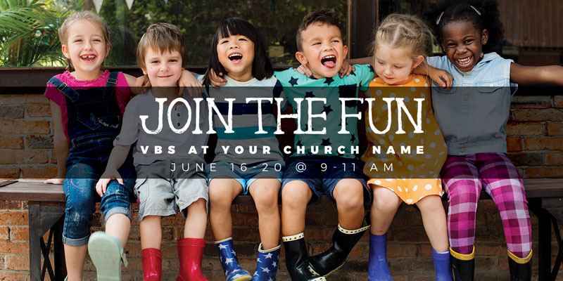 Church Postcards, Summer - General, Kids Join the Fun, 5.5 x 11