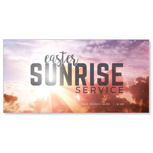 Easter Sunrise Clouds 11" x 5.5" Oversized Postcards