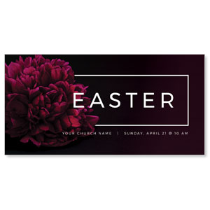 Dark Carnation Easter 11" x 5.5" Oversized Postcards