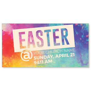 Easter At Colorful 11" x 5.5" Oversized Postcards
