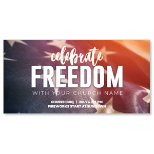 Freedom Stars and Stripes 11" x 5.5" Oversized Postcards