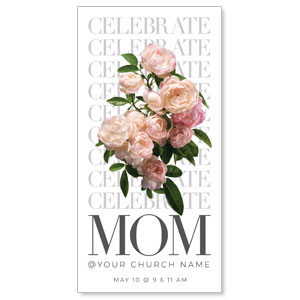 Celebrate Mom Flowers 11" x 5.5" Oversized Postcards