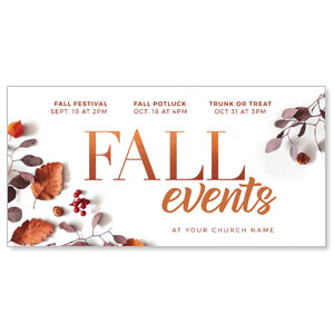 Fall Events Nature 11" x 5.5" Oversized Postcards