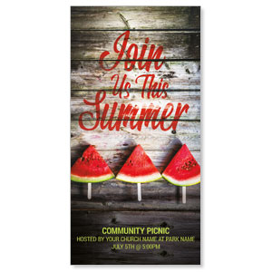Summer Watermelon Events 11" x 5.5" Oversized Postcards