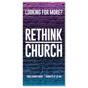 Rethink Church Bricks 11" x 5.5" Oversized Postcards