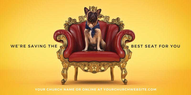 Church Postcards, You're Invited, Saving A Seat For You, 5.5 x 11
