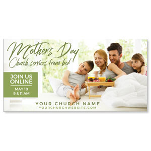 Online Mother's Day In Bed 11" x 5.5" Oversized Postcards