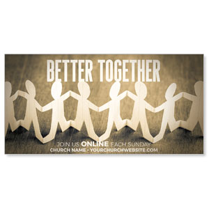 Better Together Cut Outs 11" x 5.5" Oversized Postcards