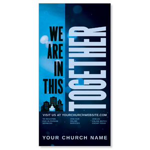 In This Together Blue 11" x 5.5" Oversized Postcards