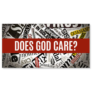 Does God Care News 11" x 5.5" Oversized Postcards
