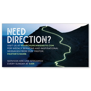 Need Direction 11" x 5.5" Oversized Postcards