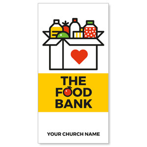Food Bank Retro 11" x 5.5" Oversized Postcards