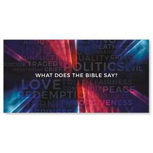 What Does The Bible Say 11" x 5.5" Oversized Postcards