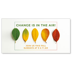 Change Fall Leaves 11" x 5.5" Oversized Postcards