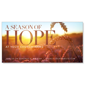 Season of Hope Wheat 11" x 5.5" Oversized Postcards