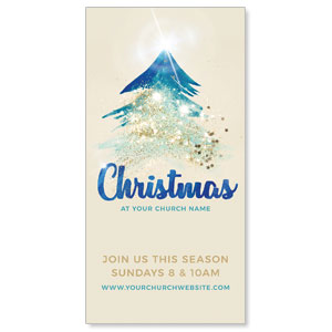 Christmas Sparkle Tree 11" x 5.5" Oversized Postcards