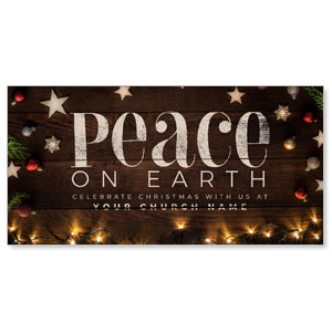 Peace On Earth Stars 11" x 5.5" Oversized Postcards