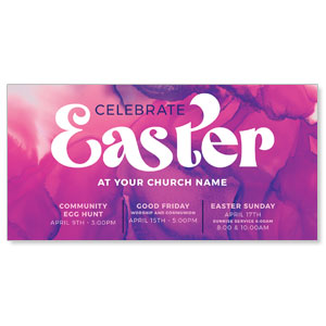 Celebrate Easter Watercolor 11" x 5.5" Oversized Postcards