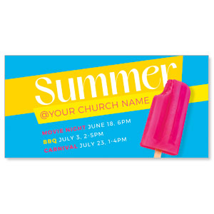 Summer Popsicle 11" x 5.5" Oversized Postcards