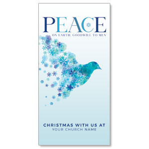 Peace on Earth Dove 11" x 5.5" Oversized Postcards