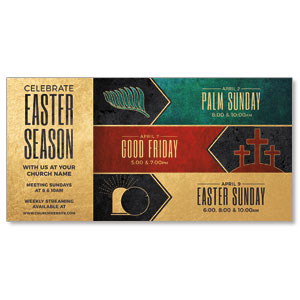 Easter Season Icons 11" x 5.5" Oversized Postcards