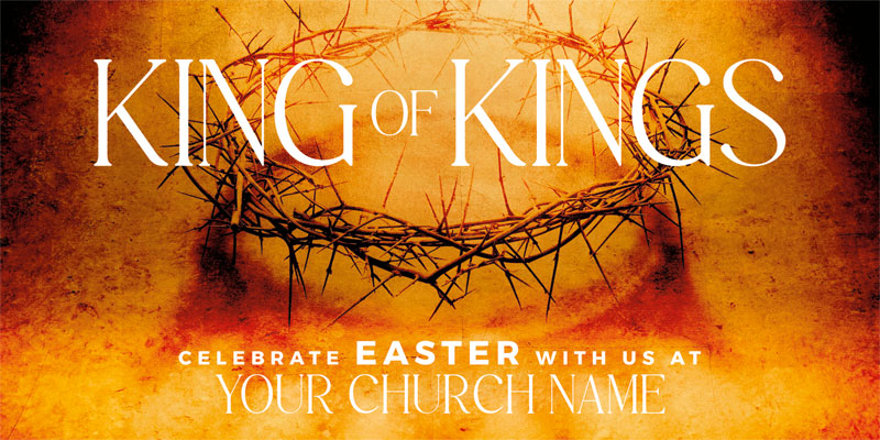 Church Postcards, Easter, King of Kings, 5.5 x 11
