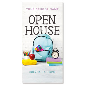 School Open House 11" x 5.5" Oversized Postcards