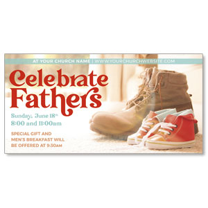 Celebrate Fathers 11" x 5.5" Oversized Postcards