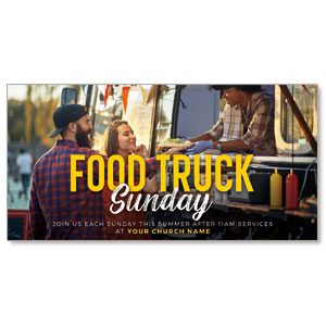 Food Truck Sunday 11" x 5.5" Oversized Postcards