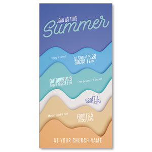 Summer Events 11" x 5.5" Oversized Postcards