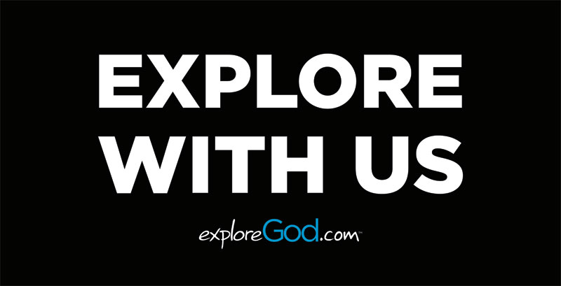 Church Postcards, Encouragement, Explore God Explore with Us, 5.5 x 11