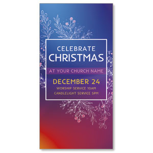 Glow Christmas 11" x 5.5" Oversized Postcards