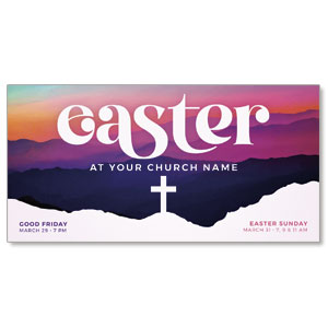 Easter At Mountains 11" x 5.5" Oversized Postcards