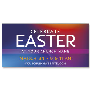 Glow Easter 11" x 5.5" Oversized Postcards