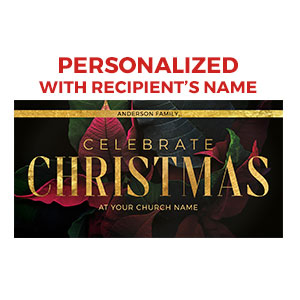 Christmas Poinsettia Personalized OP