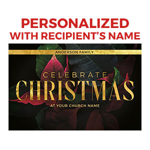 Christmas Poinsettia Personalized IC