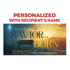 Behold A Savior Is Born Personalized OP