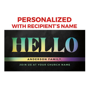 Colorful Words Hello Personalized OP