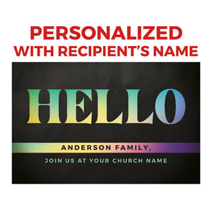 Colorful Words Hello Personalized IC