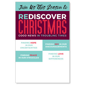 ReDiscover Christmas Advent Contemporary Posters