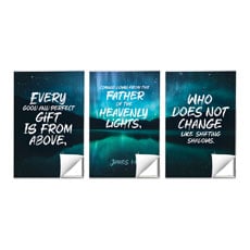 Heavenly Lights James 1:17 Triptych 