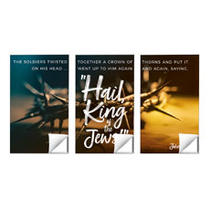Scripture Prints John 19:2-3 Triptych 