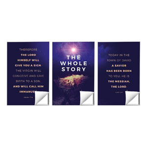 Whole Story Triptych 24 x 36 Quick Change Art