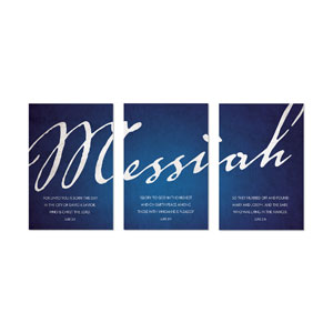 Messiah Triptych 23" x 34.5" Rigid Wall Art
