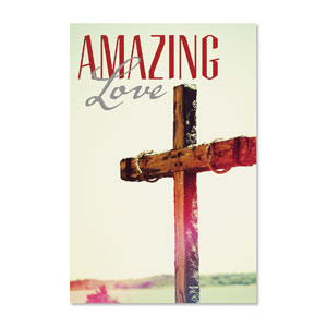 Amazing Love Cross 23" x 34.5" Rigid Wall Art