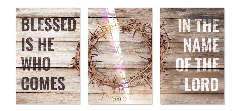 Wall Art, Easter, Blessed Is He, 23 x 34.5